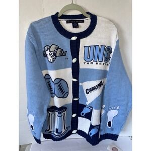 Vtg NCAA UNC University North Carolina Tar Heels Birch Bros Sweater Size XL